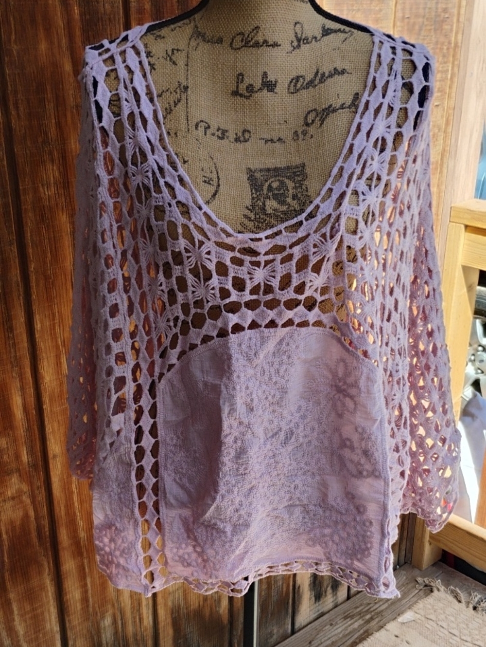 Do everything in love Lavender Crochet Top